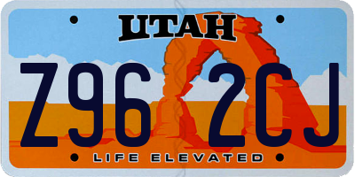 UT license plate Z962CJ