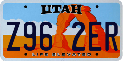 UT license plate Z962ER