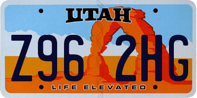 UT license plate Z962HG
