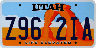 UT license plate Z962IA