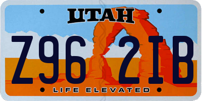 UT license plate Z962IB