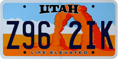 UT license plate Z962IK