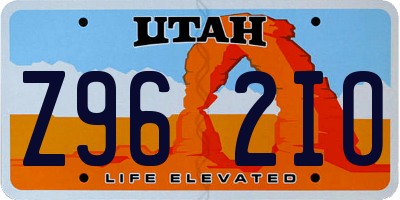 UT license plate Z962IO