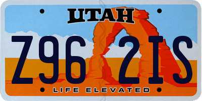 UT license plate Z962IS