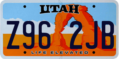 UT license plate Z962JB