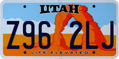 UT license plate Z962LJ
