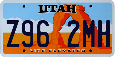 UT license plate Z962MH