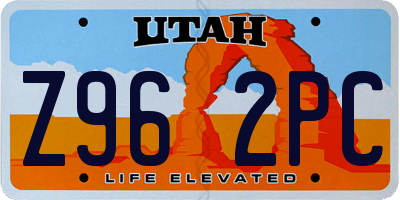 UT license plate Z962PC