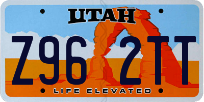 UT license plate Z962TT