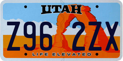 UT license plate Z962ZX
