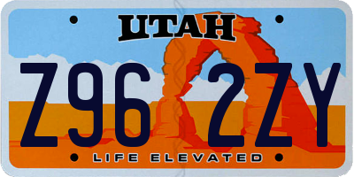 UT license plate Z962ZY