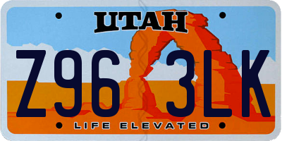 UT license plate Z963LK