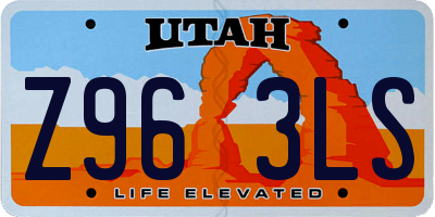 UT license plate Z963LS