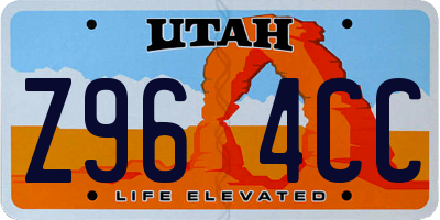 UT license plate Z964CC