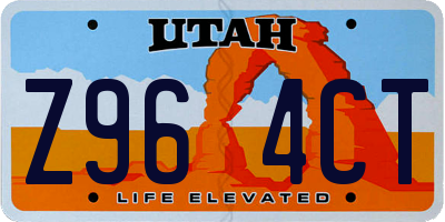 UT license plate Z964CT