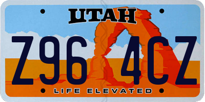 UT license plate Z964CZ