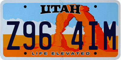UT license plate Z964IM