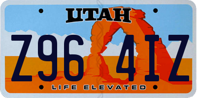 UT license plate Z964IZ