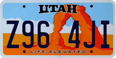 UT license plate Z964JI