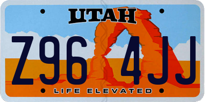 UT license plate Z964JJ