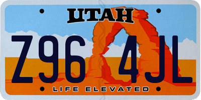 UT license plate Z964JL