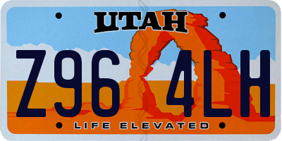 UT license plate Z964LH