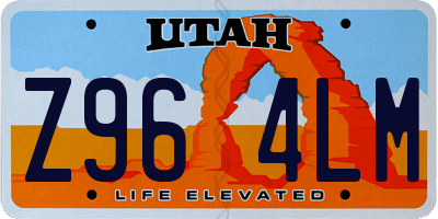 UT license plate Z964LM