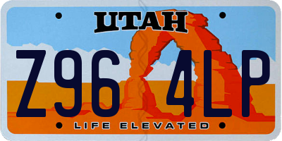 UT license plate Z964LP