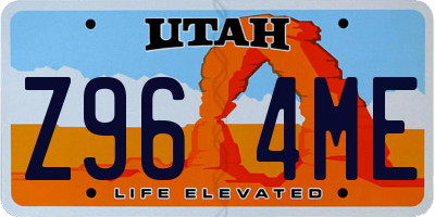 UT license plate Z964ME