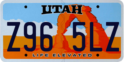 UT license plate Z965LZ