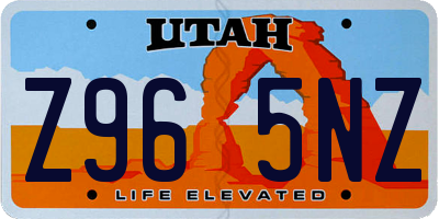 UT license plate Z965NZ