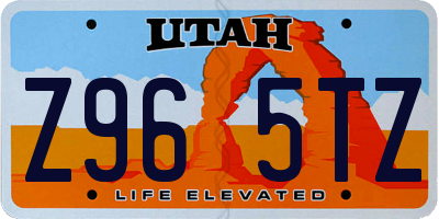 UT license plate Z965TZ