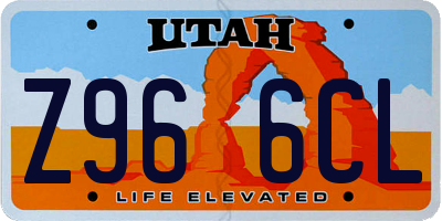 UT license plate Z966CL