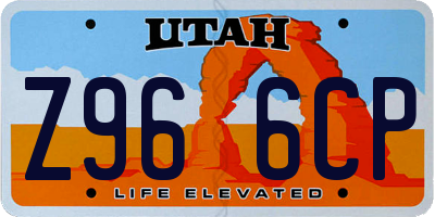 UT license plate Z966CP