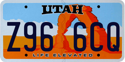 UT license plate Z966CQ
