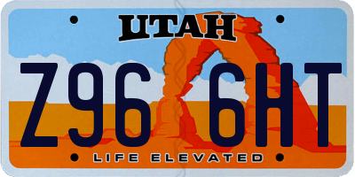 UT license plate Z966HT