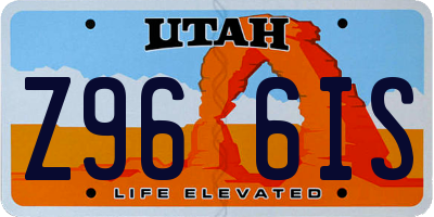 UT license plate Z966IS