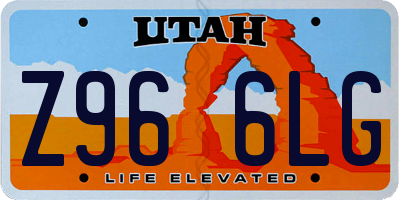 UT license plate Z966LG