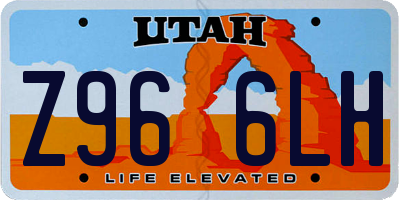 UT license plate Z966LH