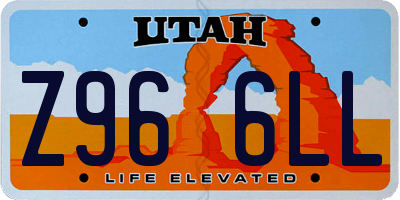 UT license plate Z966LL