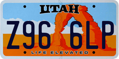 UT license plate Z966LP