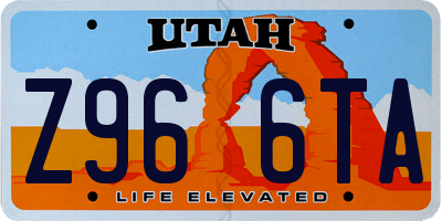 UT license plate Z966TA