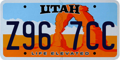UT license plate Z967CC