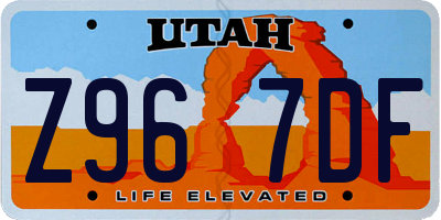 UT license plate Z967DF
