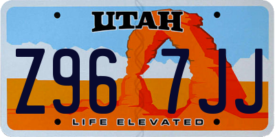 UT license plate Z967JJ