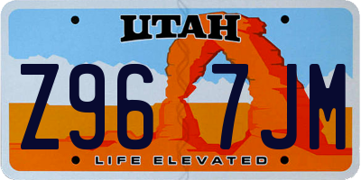 UT license plate Z967JM