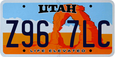 UT license plate Z967LC