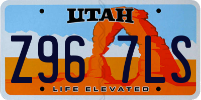 UT license plate Z967LS