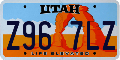 UT license plate Z967LZ