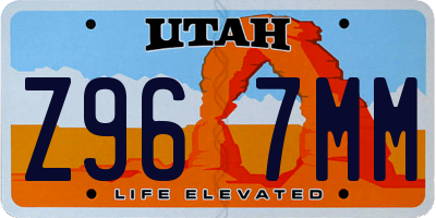 UT license plate Z967MM